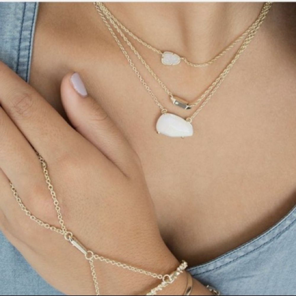 Iridescent stone Necklace
